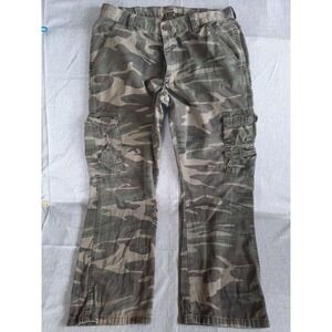 Wrangler Jeans Men 34 X 30 Camp‎ Cotton Caumo Military Green Cargo Pants